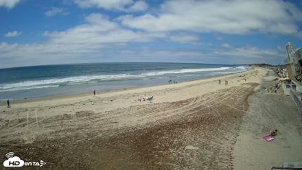 17th St. Del Mar Beach - 4K NW View Live Cam - May 7, 2026, 1:27pm PDT