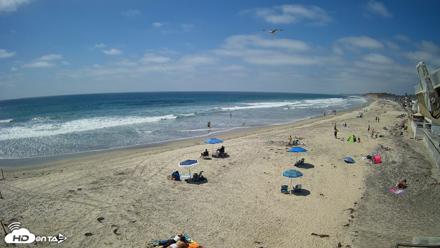 17th St. Del Mar Beach - 4K NW View Live Cam - May 21, 2026, 2:38pm PDT