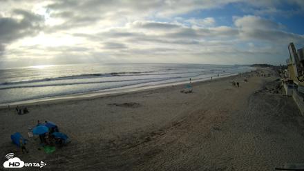 17th St. Del Mar Beach - 4K NW View Live Cam - May 9, 2026, 6:16pm PDT