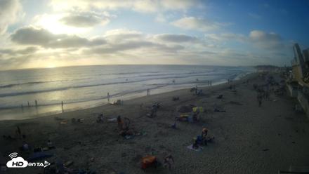 17th St. Del Mar Beach - 4K NW View Live Cam - Aug 2, 2026, 6:54pm PDT