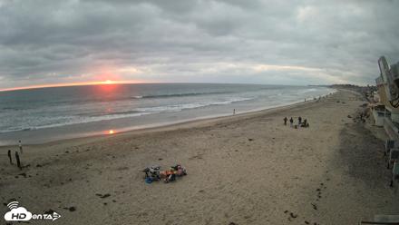 17th St. Del Mar Beach - 4K NW View Live Cam - May 23, 2026, 7:43pm PDT