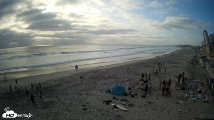 17th St. Del Mar Beach - 4K NW View Live Cam - Jun 5, 2026, 6:39pm PDT