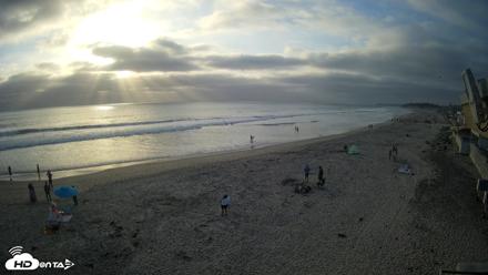 17th St. Del Mar Beach - 4K NW View Live Cam - Jun 4, 2026, 6:57pm PDT