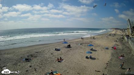 17th St. Del Mar Beach - 4K NW View Live Cam - May 21, 2026, 3:38pm PDT
