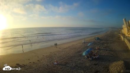 17th St. Del Mar Beach - 4K NW View Live Cam - Oct 8, 2026, 5:54pm PDT