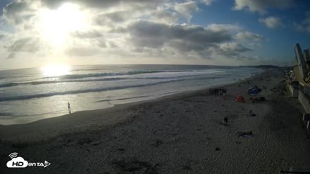 17th St. Del Mar Beach - 4K NW View Live Cam - Jun 7, 2026, 6:22pm PDT