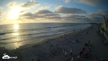 17th St. Del Mar Beach - 4K NW View Live Cam - Aug 11, 2026, 6:54pm PDT