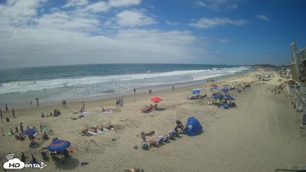 17th St. Del Mar Beach - 4K NW View Live Cam - Jun 28, 2026, 2:29pm PDT
