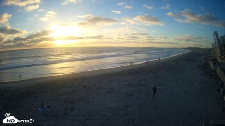 17th St. Del Mar Beach - 4K NW View Live Cam - Jun 20, 2026, 7:34pm PDT
