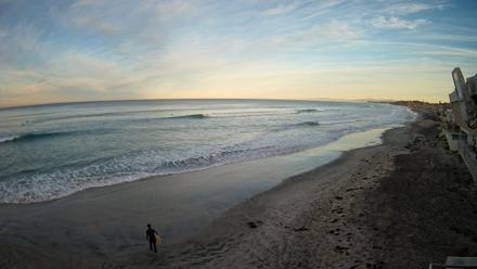 17th St. Del Mar Beach - 4K NW View Live Cam - Jan 17, 2026, 7:17am PST