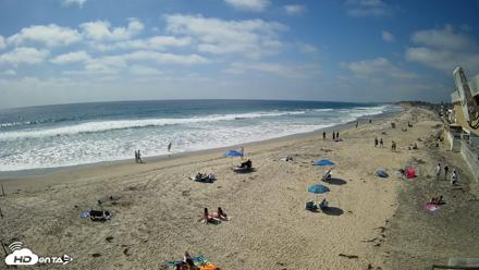 17th St. Del Mar Beach - 4K NW View Live Cam - May 21, 2026, 3:37pm PDT