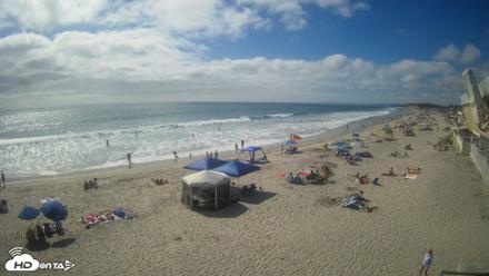 17th St. Del Mar Beach - 4K NW View Live Cam - Jun 27, 2026, 4:24pm PDT
