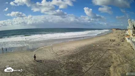 17th St. Del Mar Beach - 4K NW View Live Cam - Oct 12, 2026, 3:24pm PDT
