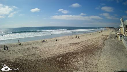 17th St. Del Mar Beach - 4K NW View Live Cam - May 8, 2026, 3:52pm PDT
