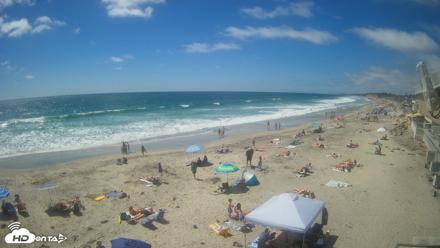 17th St. Del Mar Beach - 4K NW View Live Cam - Jun 19, 2026, 3:08pm PDT