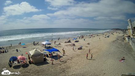 17th St. Del Mar Beach - 4K NW View Live Cam - May 10, 2026, 3:33pm PDT