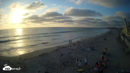 17th St. Del Mar Beach - 4K NW View Live Cam - Aug 11, 2026, 6:54pm PDT