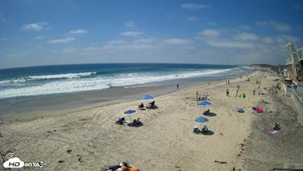 17th St. Del Mar Beach - 4K NW View Live Cam - May 21, 2026, 2:41pm PDT