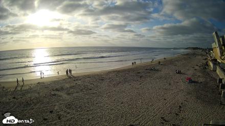 17th St. Del Mar Beach - 4K NW View Live Cam - May 22, 2026, 6:35pm PDT