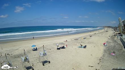 17th St. Del Mar Beach - 4K NW View Live Cam - May 22, 2026, 12:28pm PDT