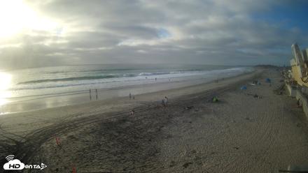 17th St. Del Mar Beach - 4K NW View Live Cam - Sep 14, 2026, 5:57pm PDT