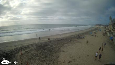 17th St. Del Mar Beach - 4K NW View Live Cam - Sep 14, 2026, 5:17pm PDT
