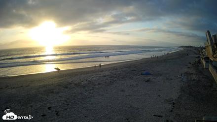 17th St. Del Mar Beach - 4K NW View Live Cam - May 21, 2026, 7:12pm PDT