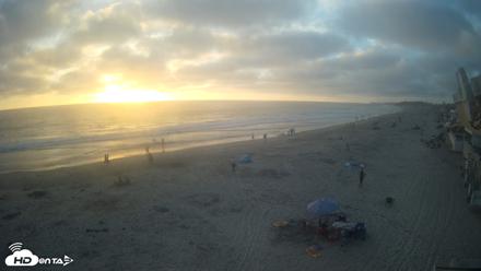 17th St. Del Mar Beach - 4K NW View Live Cam - Jul 4, 2026, 7:43pm PDT