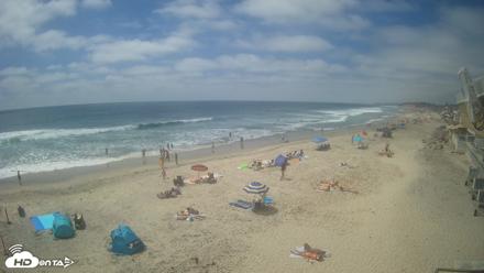 17th St. Del Mar Beach - 4K NW View Live Cam - Jun 10, 2026, 2:48pm PDT
