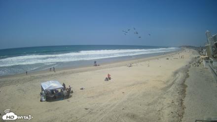 17th St. Del Mar Beach - 4K NW View Live Cam - May 17, 2026, 2:01pm PDT
