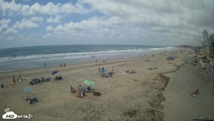17th St. Del Mar Beach - 4K NW View Live Cam - May 16, 2026, 2:25pm PDT