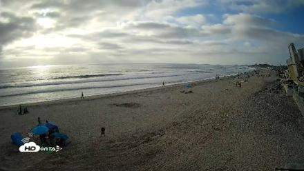 17th St. Del Mar Beach - 4K NW View Live Cam - May 9, 2026, 6:15pm PDT