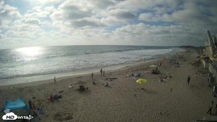 17th St. Del Mar Beach - 4K NW View Live Cam - Jun 25, 2026, 5:35pm PDT