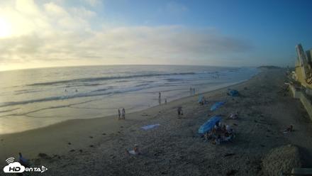 17th St. Del Mar Beach - 4K NW View Live Cam - Oct 8, 2026, 5:36pm PDT
