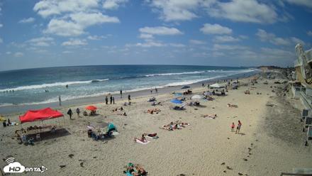17th St. Del Mar Beach - 4K NW View Live Cam - May 23, 2026, 2:48pm PDT