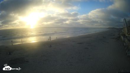 17th St. Del Mar Beach - 4K NW View Live Cam - Jul 5, 2026, 7:22pm PDT