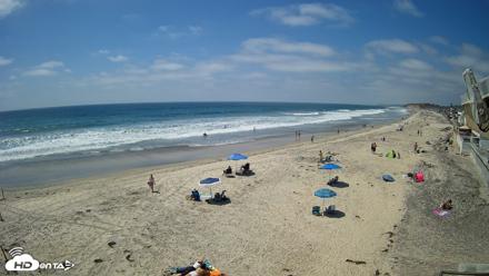 17th St. Del Mar Beach - 4K NW View Live Cam - May 21, 2026, 2:38pm PDT