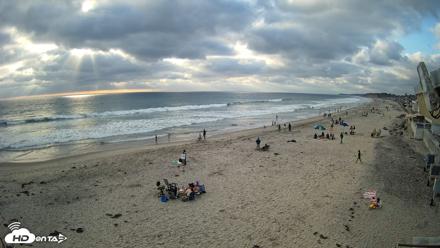 17th St. Del Mar Beach - 4K NW View Live Cam - May 23, 2026, 6:41pm PDT