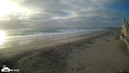 17th St. Del Mar Beach - 4K NW View Live Cam - Sep 14, 2026, 5:57pm PDT