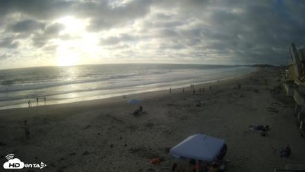 17th St. Del Mar Beach - 4K NW View Live Cam - Jun 19, 2026, 6:50pm PDT