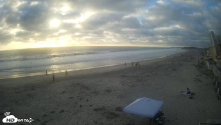 17th St. Del Mar Beach - 4K NW View Live Cam - Jun 19, 2026, 7:11pm PDT