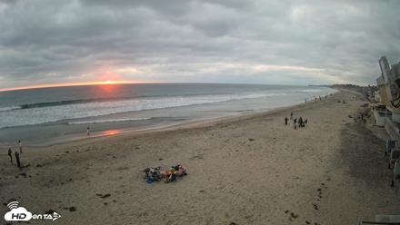 17th St. Del Mar Beach - 4K NW View Live Cam - May 23, 2026, 7:43pm PDT