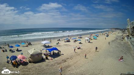 17th St. Del Mar Beach - 4K NW View Live Cam - May 10, 2026, 2:25pm PDT