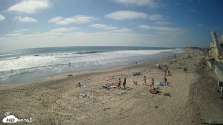 17th St. Del Mar Beach - 4K NW View Live Cam - Jun 1, 2026, 4:15pm PDT