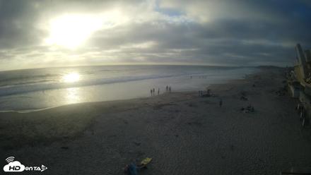 17th St. Del Mar Beach - 4K NW View Live Cam - Jul 6, 2026, 7:08pm PDT