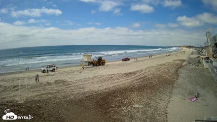 17th St. Del Mar Beach - 4K NW View Live Cam - May 7, 2026, 2:34pm PDT
