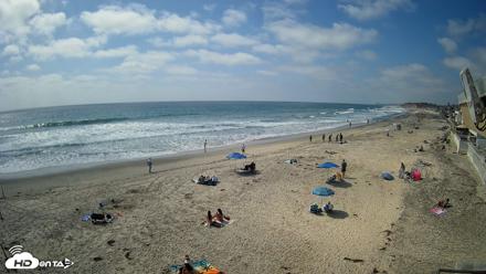 17th St. Del Mar Beach - 4K NW View Live Cam - May 21, 2026, 3:39pm PDT