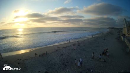 17th St. Del Mar Beach - 4K NW View Live Cam - Aug 11, 2026, 6:59pm PDT