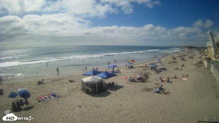 17th St. Del Mar Beach - 4K NW View Live Cam - Jun 27, 2026, 4:24pm PDT