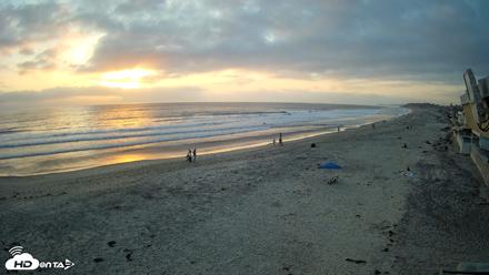 17th St. Del Mar Beach - 4K NW View Live Cam - May 21, 2026, 7:33pm PDT